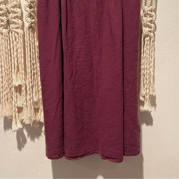 Wild Fable Babydoll Dress XS Mini Maroon Red Linen Rayon Cottagecore Sleeveless - Picture 3 of 8